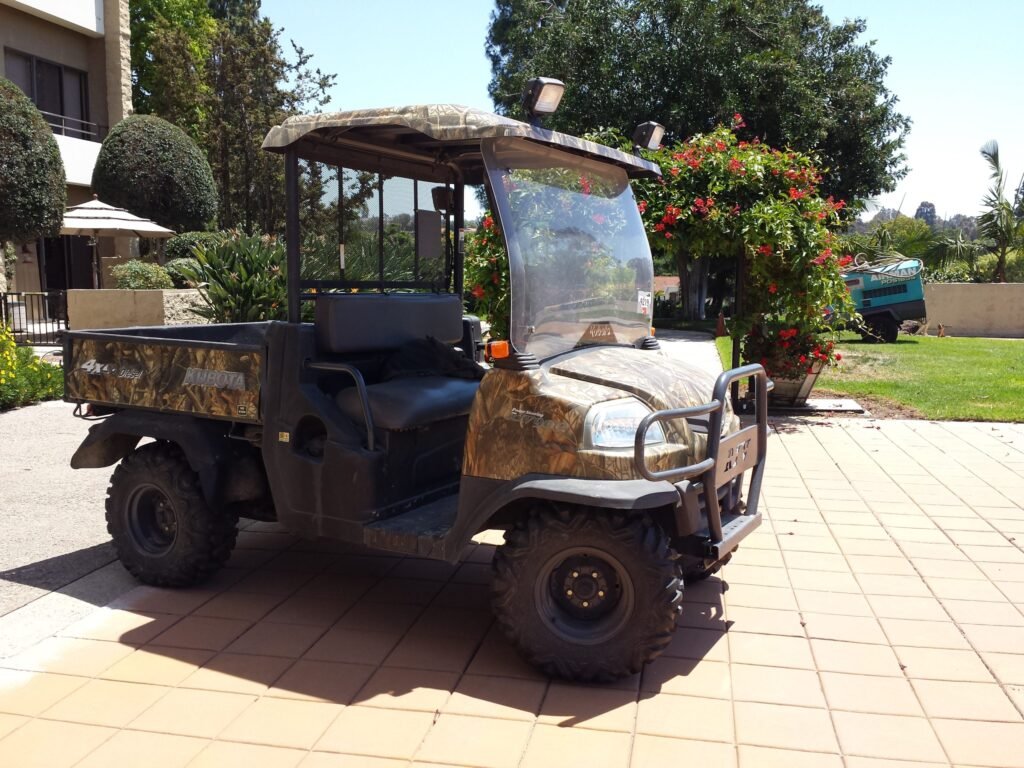 Our Kubota 4wd utility vehicle - camo