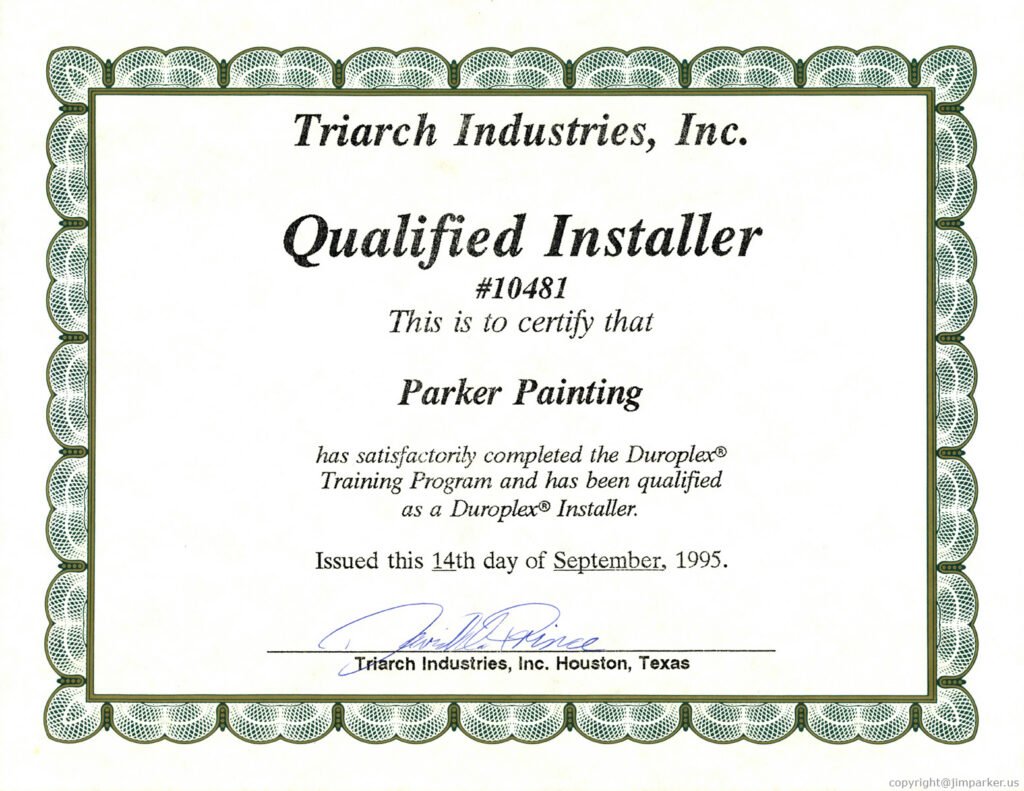 Triarch Certificate